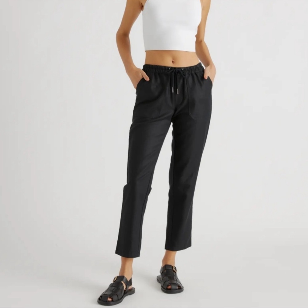 Quince Black Ankle Pants